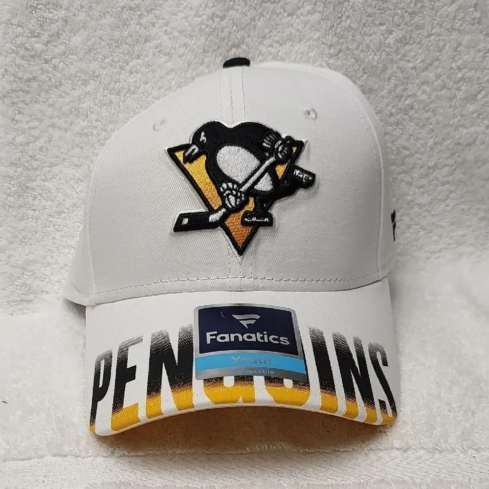 Fanatics NHL Pittsburgh Penguins YOUTH Velcroback Hat - New